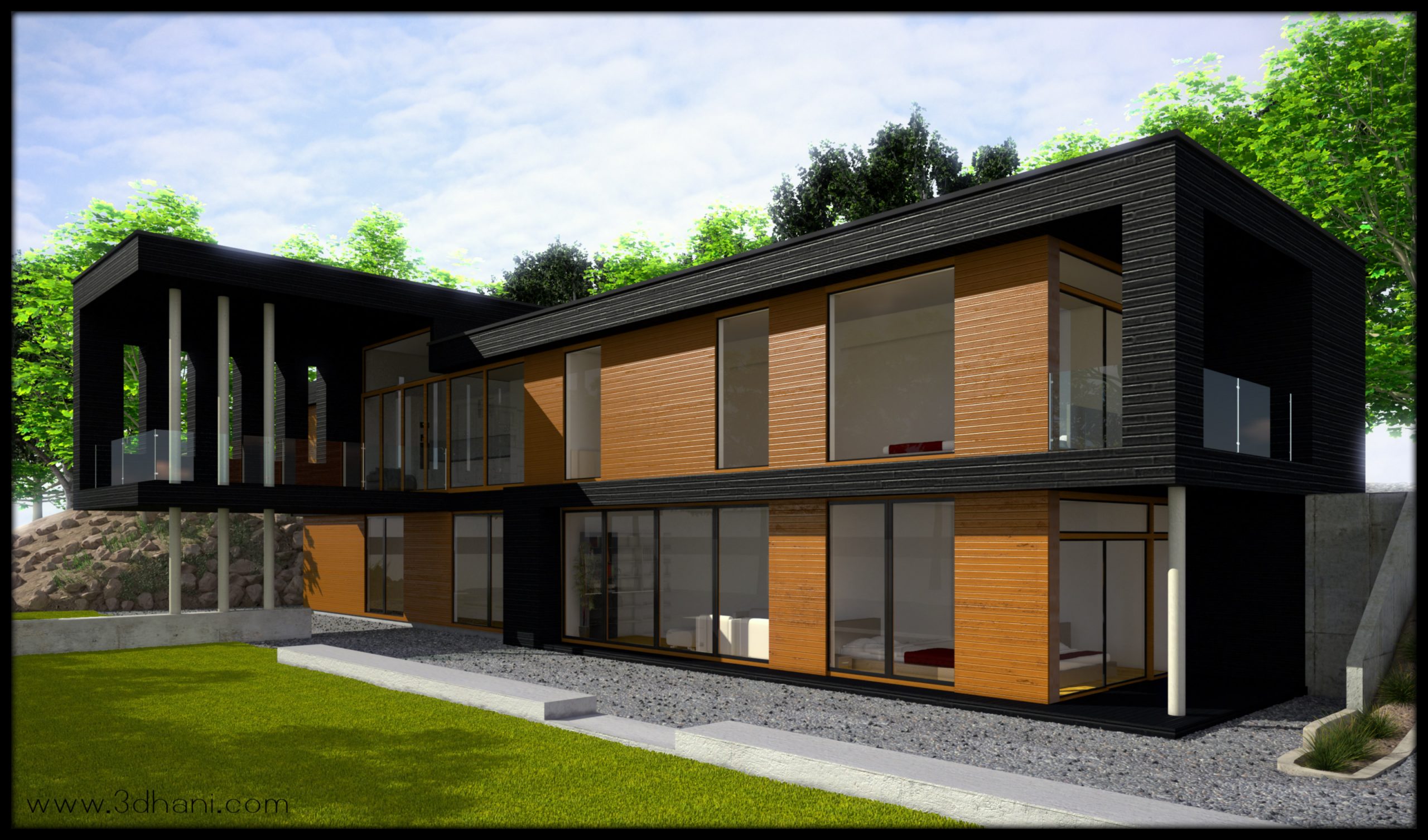 12 mẫu thiết kế biệt thự giá rẻ chỉ từ 500 triệu 53 biệt thự kết cấu lõi gỗ đa chức năng scaled